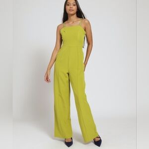 Endless Rose Chartreuse Jumpsuit